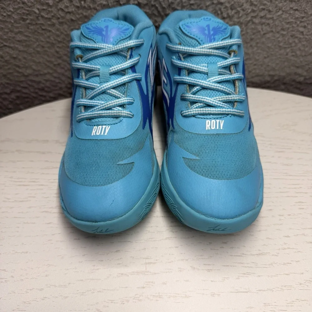 Puma Lamelo Ball ROTY 'Rookie Of The Year' Blue Teal Sneakers Preschool Size 3C